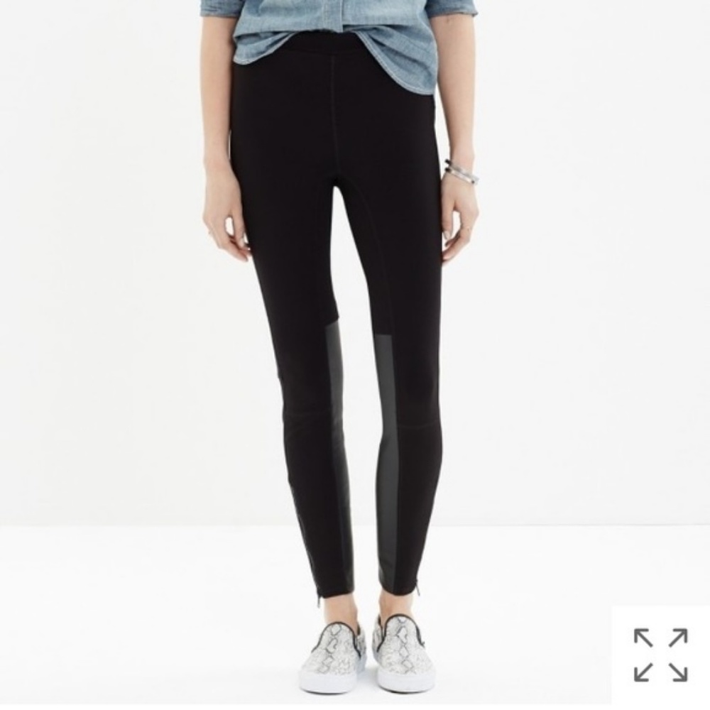 Madewell Leggings with Leather